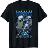 Narutos Shippuden Retro Kakashi Lightning Poses Anime T-Shirt