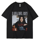 New Lana Del Rey Graphic Print T Shirt Men Women Hip Hop Vintage Streetwear Summer Short Sleeve Fashion T Shirt