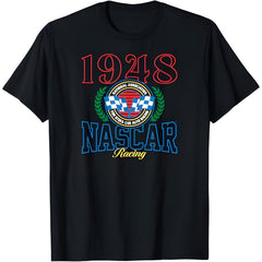 NASCAR - Vintage 1948 Heritage Crest Racing Logo Black T-Shirt