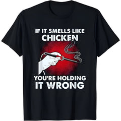 NEW Electrician Funny Solder If It Smells Like Chicken Gift Idea Tee T-Shirt High-quality Streetwear
